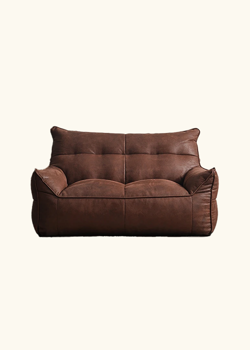 Brown Double Sofa Chair, Furniture, Home, 120cm W x 75cm H