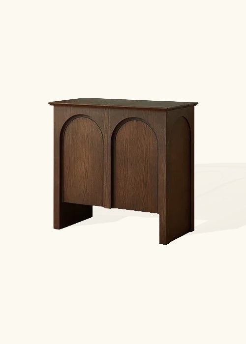 Dark Wood Double Cabinet, Solid Wood, Furniture, Home / 90cm W x 86cm H x 45cm D